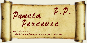 Pamela Perčević vizit kartica